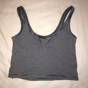 striped crop tank